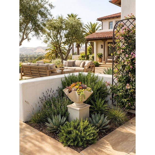 1990s Cast Iron Planter on Base Inspired by Willy Guhl For Sale - Image 11 of 12