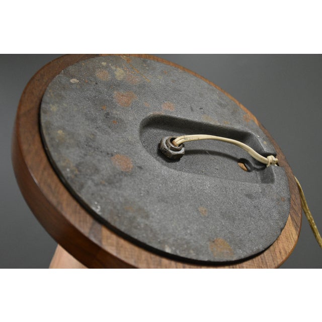 1960s 1960s Walnut Mid Century Modern Floor Lamp For Sale - Image 5 of 5