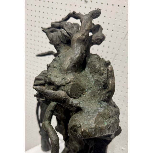 Mid Century Modern Brutalist Heavy Bronze Gregg LeFevre Solid Bronze Sculpture For Sale - Image 12 of 12