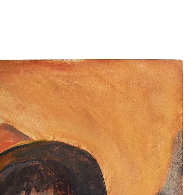 Tall Portrait Painting of a Woman in a Hat at Sunset, Clair Seglem For Sale In Oklahoma City - Image 6 of 8