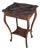 Late 19th Century Pretty English Oak Carved Top Shaped Leg Side Table For Sale