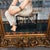 1960s Grand Scale Orientalist Seated Egyptian Woman Painting in Ornate Baroque Gilt Frame For Sale In New York - Image 6 of 12