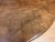 Wood Circular Walnut Dining Room Table For Sale - Image 7 of 9