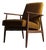 Vintage Armchair From Mid Century, Dark Mustard, Restored For Sale