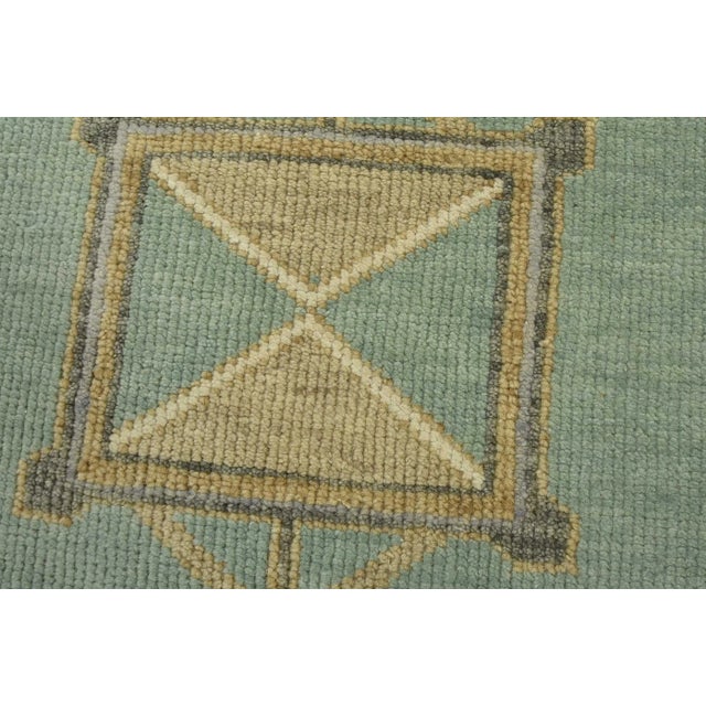 Anatolia Runner 2’11” X 14’2” Ivory Wool Tribal Hand-Knotted Oriental Rug For Sale - Image 4 of 12