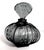Lalique (France) - Exquisite Smoke Gray (Rarest Color!) Clear and Frosted "Mirabel" Perfume Bottle, Retired. For Sale