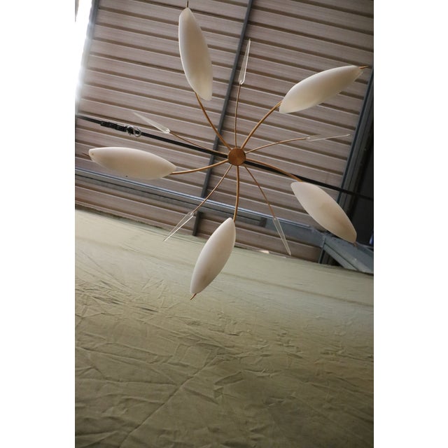 Black Chandelier in the style of Lunel, 1960s For Sale - Image 8 of 12