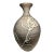 1960s Rare Mid-Century Modern Studio Art Pottery Gray & White Decor Earthenware Vase For Sale