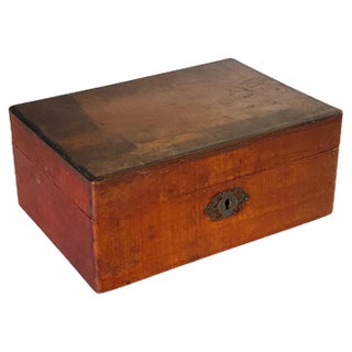 19th Century France Victorian Jewelry Box in Wood For Sale