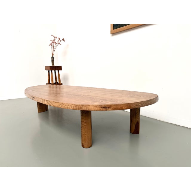 Freeform Coffee Table in Oak, 1950s For Sale - Image 9 of 18