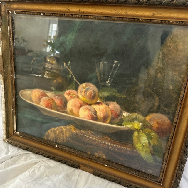 Wood Late 19th Century Original Painting by French Artist Euphemie Muraton For Sale - Image 7 of 7