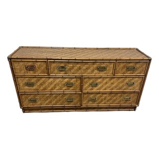 Boho Dixie Furniture Campaign Parquet Dresser For Sale