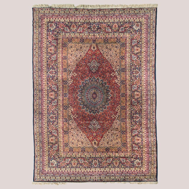 Textile Large Vintage Rug in Wool, 1960s For Sale - Image 7 of 7