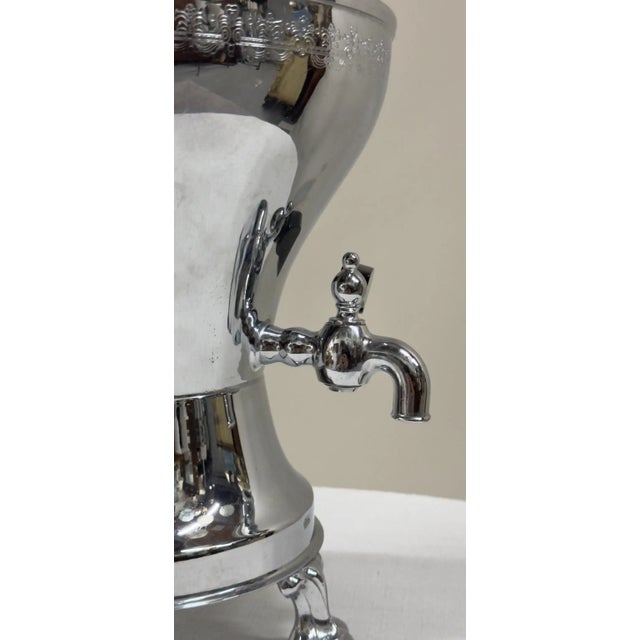 Art Deco 1930s Art Deco Silver Plate Samovar For Sale - Image 3 of 10