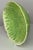 Stylized lettuce wear green pottery serving plate. Drip edge glaze creates a visual interest. Embossed lettuce motif on...