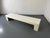 White Space Age Modernist Bench or Coffee Side table, 1970s Very nice curves made off polyurethane and wood. This piece is...