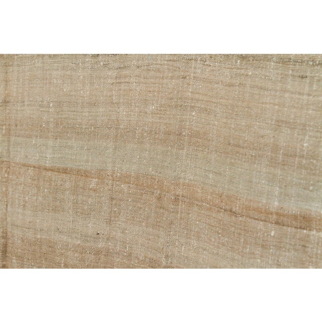 Organic Peace Silk Throw, River Bed Stripes For Sale - Image 4 of 5