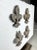 Late 20th Century French Fleur-De-Lis Embossed Concrete Cabinetry Knobs, Set of Four For Sale - Image 5 of 12