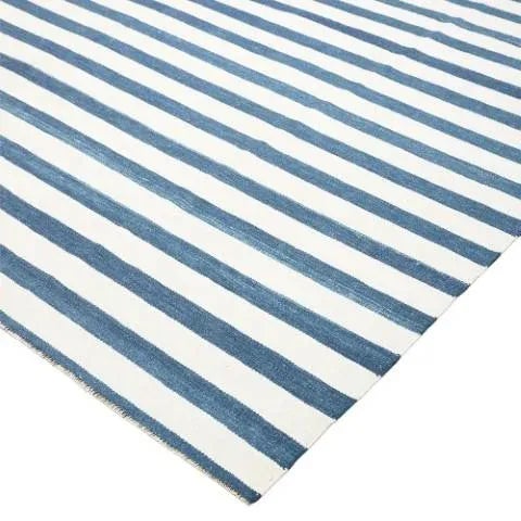 1950s Vintage Dhurrie Rug With Stripes, From Rug & Kilim For Sale - Image 5 of 6