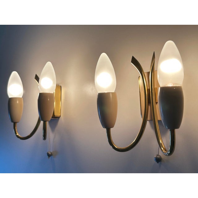 Mid-Century Modern German Sputnik Wall Lights from Kaiser-Leuchten, 1950s, Set of 2 For Sale - Image 11 of 18