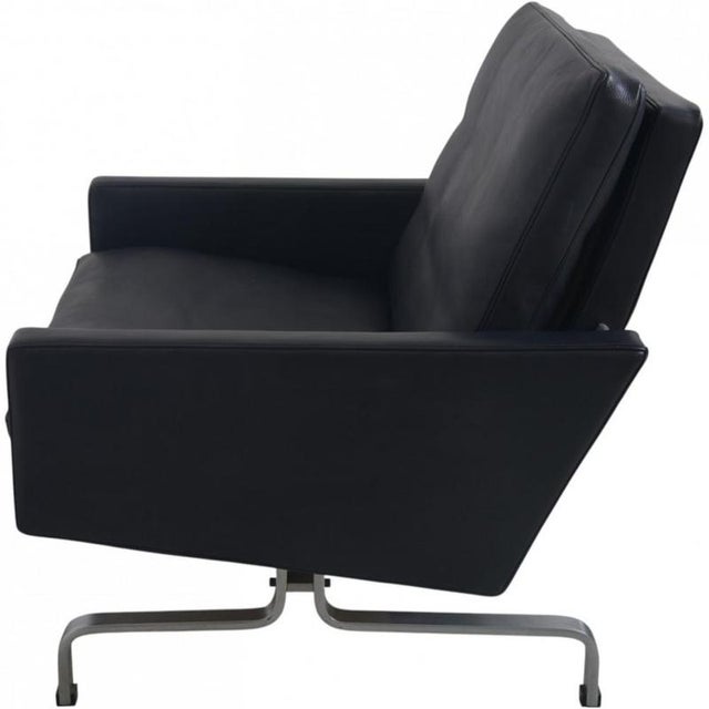 Vintage PK31 Chair in Black Aura Leather by Poul Kjærholm, 1980s For Sale - Image 13 of 18