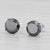 Art Deco New 3.45ctw Black Diamond Stud Earrings 14k White Gold Round Solitaires - 2 Pieces For Sale - Image 3 of 6