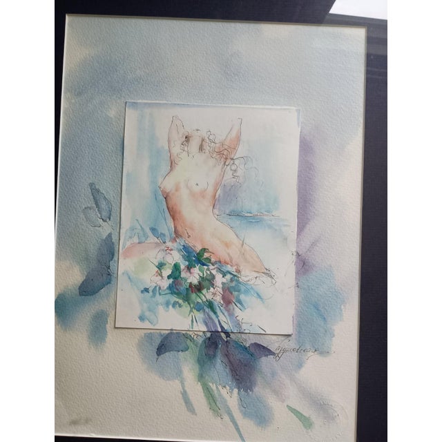 This is an original watercolor and ink study by AnnaArt, an early piece purchased circa 2000, showcasing the artist’s...