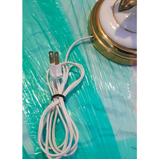 Pair of Mid-Century French Opaline Table Lamps For Sale - Image 9 of 9