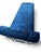 Metal Pair of Hollywood Regency Cobalt Blue Velvet & Chrome Benches For Sale - Image 7 of 11