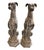 Hollywood Regency Pair of Mid-Century Hollywood Regency Cast Iron Seated Sighthound Statues For Sale - Image 3 of 12