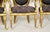 Set of Four Vintage Thomas W. Morgan Hand-Painted Neoclassical Gilt Armchairs For Sale In Los Angeles - Image 6 of 14