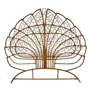 Minimalist Bamboo Headboard, Italy, 1960s For Sale