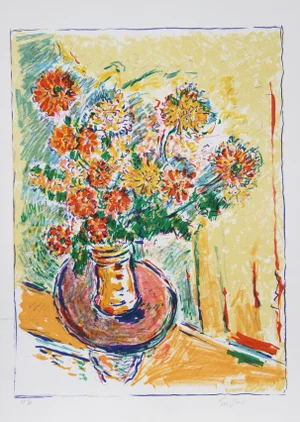 Wayne Ensrud, Flower Flight, Lithograph