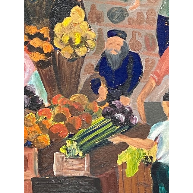 Great Judaic market scene Israel possibly. Nice size and a lot going on here . Highly decorative , would be fab in a new...