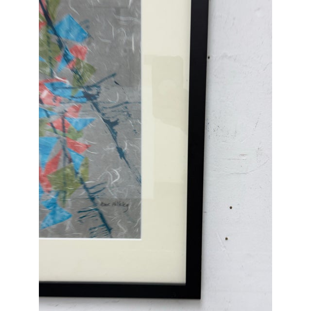 Paper Anne Hillsley for Tibet Collection Windhorse Prayer Flag Artwork, Framed For Sale - Image 7 of 12