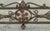 Antique Italian Hand-Forged Wrought Iron Fireplace Fender, 58” Wide, Floral Scroll & Fleur-De-Lis Architectural Hearth Guard For Sale In Chicago - Image 6 of 12