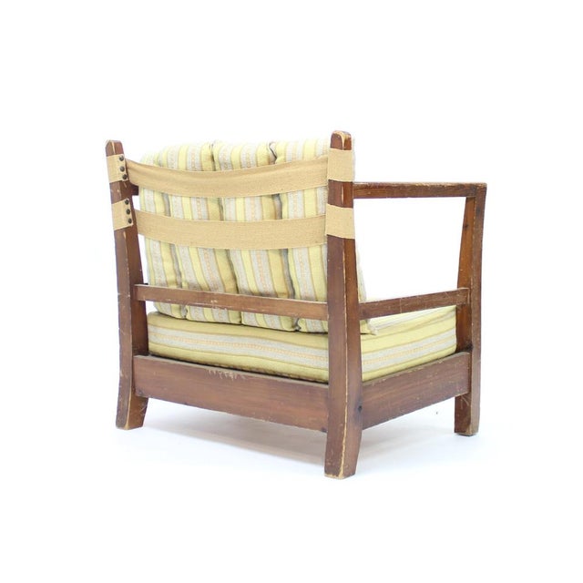 Swedish Pine Lounge Chair in the style of Axel Einar Hjort, 1930s For Sale - Image 6 of 17