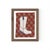 Willa Heart Ruby Claire the Cowboy Boot by Willa Heart in Walnut Frame, Mini Art Print For Sale - Image 4 of 4