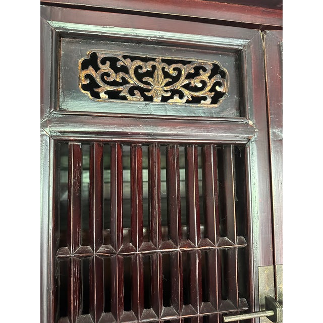 Wood Antique Chinese Kitchen Cabinet For Sale - Image 7 of 7