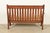 Gustav Stickley Style Antique Mission Oak Arts & Crafts Bench or Settle Sofa, Circa 1900 For Sale - Image 10 of 11