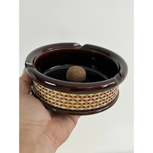 Brown Vintage Italian Ashtray, 1970s For Sale - Image 8 of 10