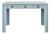 Matthew Izzo Home Theo Light Blue Matte Lacquer Desk With Brass Beetle Knobs For Sale