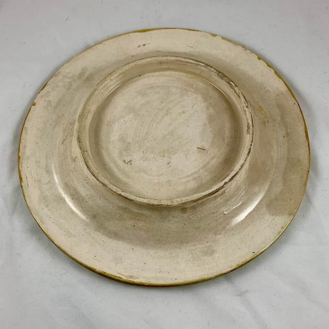 English Majolica Harvest Theme Rococo Revival Bread Tray or Wall Plaque For Sale - Image 11 of 12