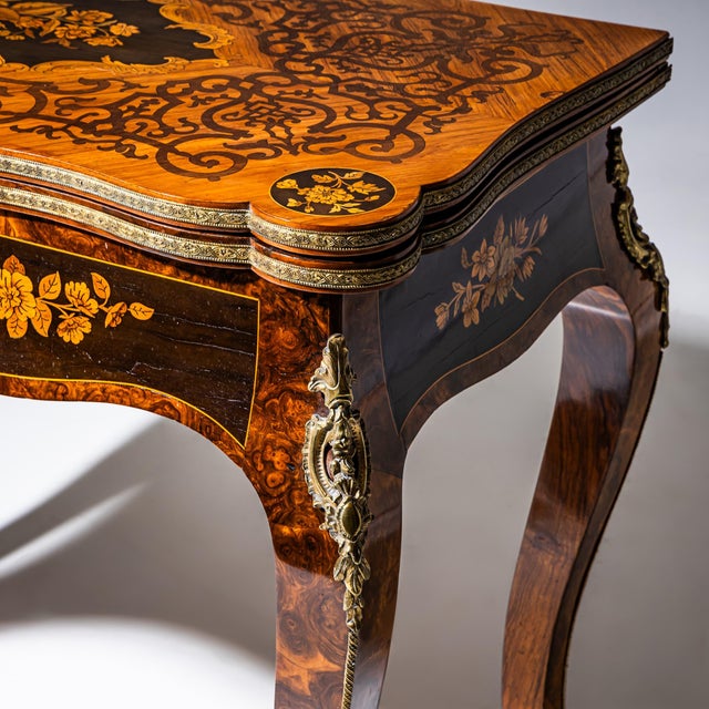 Napoleon III Games Table, France, Late 19th Century For Sale - Image 10 of 14