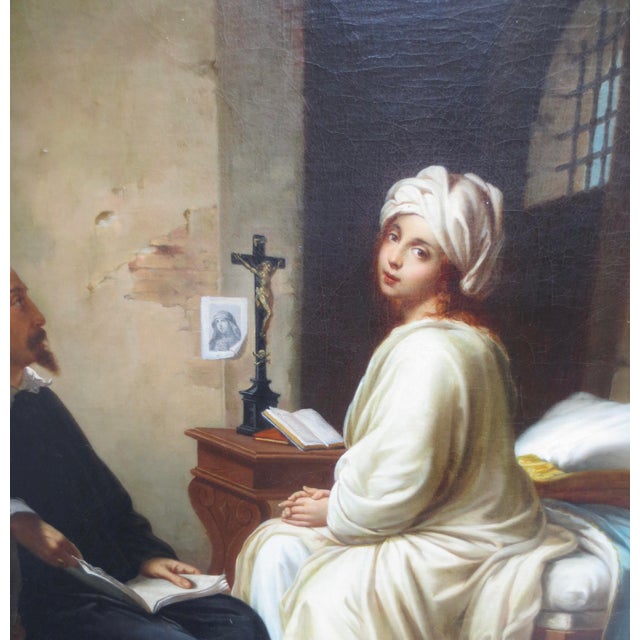 "Beatrice Cenci Being Sketched by Guido Reni " by Achille Leonardi For Sale - Image 15 of 15