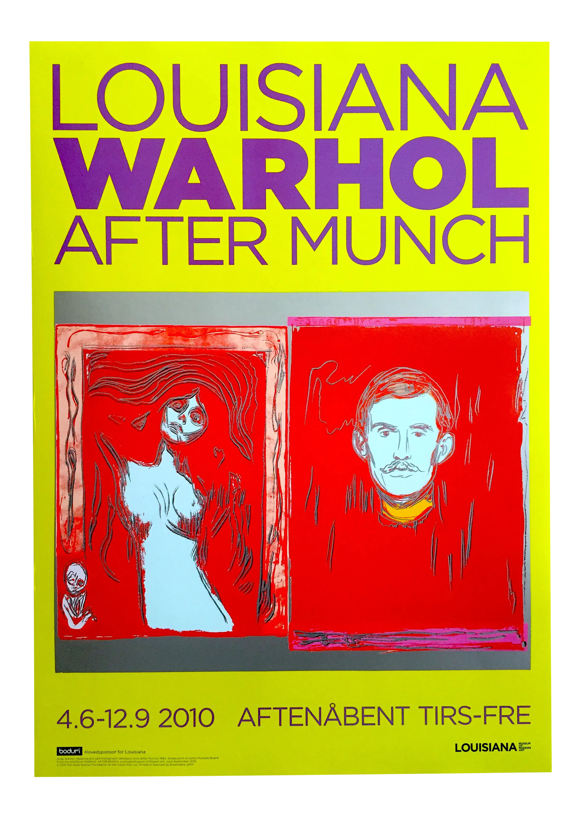 Andy Warhol Foundation Denmark Exhibition Lithograph Print Pop Art