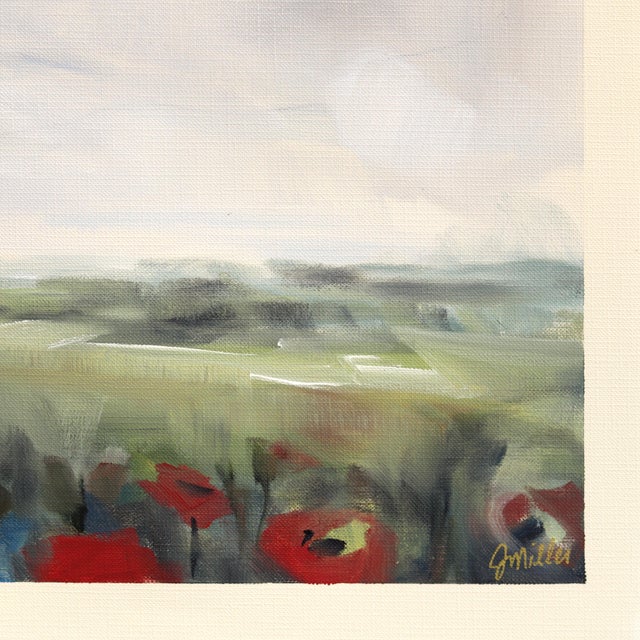 2020s Landscape Study 241 - Serene Mixed Media Painting on Canvas Paper Original Artwork by Jodi Miller For Sale - Image 5 of 6