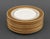 Set of 12 Cauldon Co. for Tiffany & Co. Porcelain Dinner Plates, with gilt scrollwork and foliate trim, marked "Cauldon...