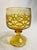 Mid-Century Modern Mid Century Modern Amber Gold Glass Goblets, Set of 8 For Sale - Image 3 of 11