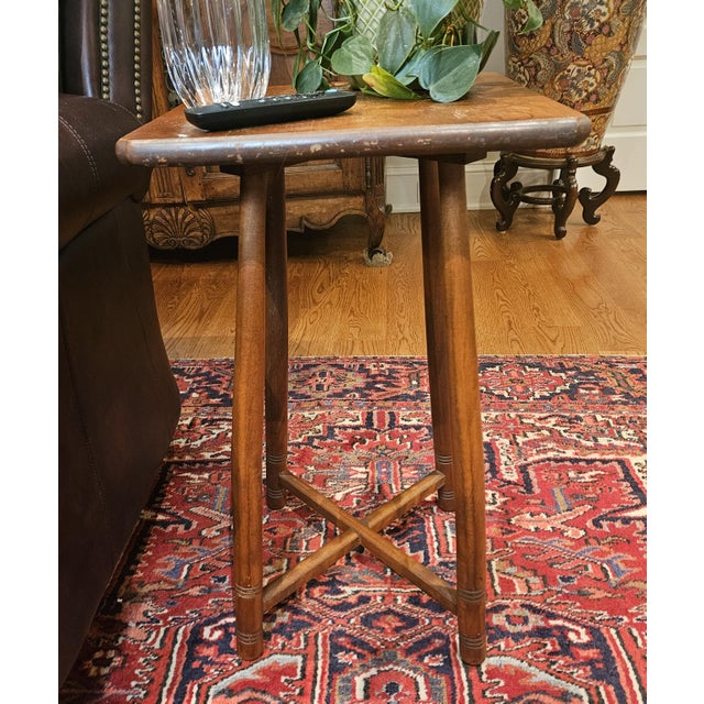 Antique Arts and Crafts Side Table For Sale In Charlotte - Image 6 of 14